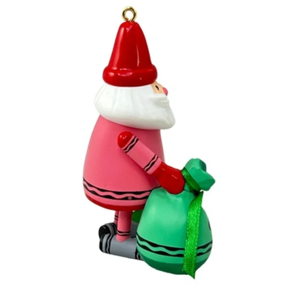 Hallmark COLORFUL SANTA Crayola Crayon 2009 Keepsake‎ Ornament Special Ed Signed